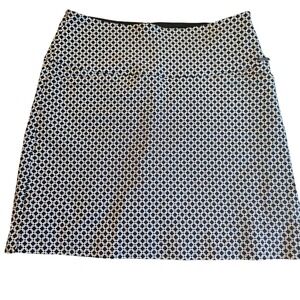 SC & Co Sportswear Womens Black White Geometric Chain Link Athletic Skort Size M